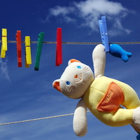 Hello Kitty Doll Drying 
