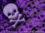 Purple Skull Wallpaper
