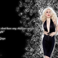 Lady Gaga in black