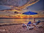 Sunset At Curacao Beach