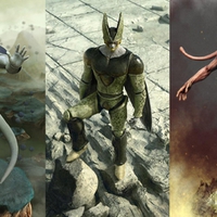 3-D Frieza, Cell, and Majin Buu