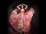 Pink evening dress