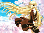 Chobits in a Blossomfield