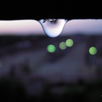 Drop of water on the background area