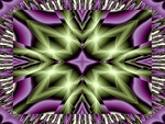 Purple and Green Abstract