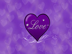 â€  love in a purple heart â€