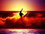 Sunset Surfing