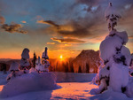 winter sunset