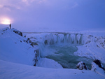 Goðafoss Waterfall - Winter, Iceland