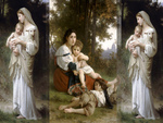 Painting - Bouguereau collage
