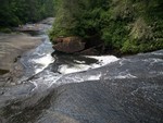 Looking Down The Waterfall