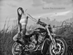 GIRL WITH HARLEY DAVIDSON