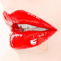 Red Wet Lips