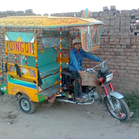 Faizan as a rikshaw driver