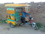 Faizan as a rikshaw driver