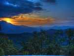 Sunset in the Blue Ridge Mountains