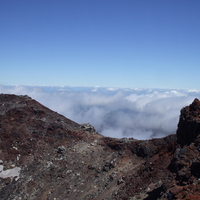 Above the clouds on Mount Ngarahoe