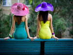 Hot Girls on a Bench