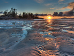 Sunset and Low Tide