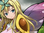 Anime butterfly girl