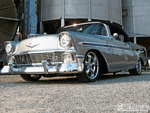 1956 chevy bel air silver