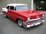 1956 chevy red & white