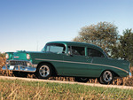 1956 chevy wheels green