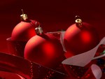 red christmas balls