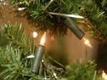 Candles in the Christmas tree