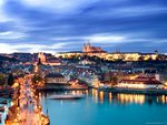 prague castle cityscape