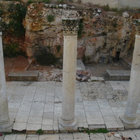 Columns in the ancient Cardo, Jerusalem
