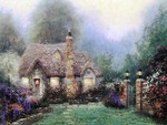 Cloudy Cottage Scene