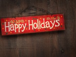 Happy Holidays Sign
