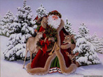Santa Claus  in Forest