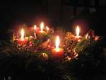 advent wreath with candles