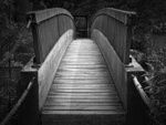 black and white bridge