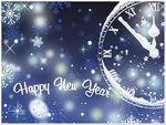 BLUE HAPPY NEW YEAR