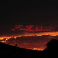 Wellsville Sunset After Fire