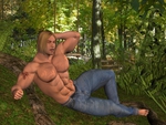 Hunk in the park