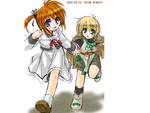Nanoha Takamachi and Yuuno Scrya