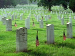 Arlington National Cemetary Memorial Day Flags