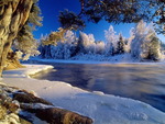 winter river