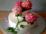 Cake with beautiful flowers