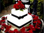 The beautiful wedding cake