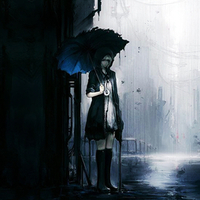Alone in the rain