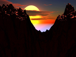 Sunset on Mountains