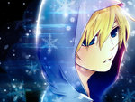 Len kagamine on a snowy day