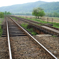 Railway in spring