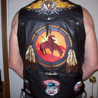 Leather MC vest