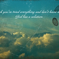 God has a Solution